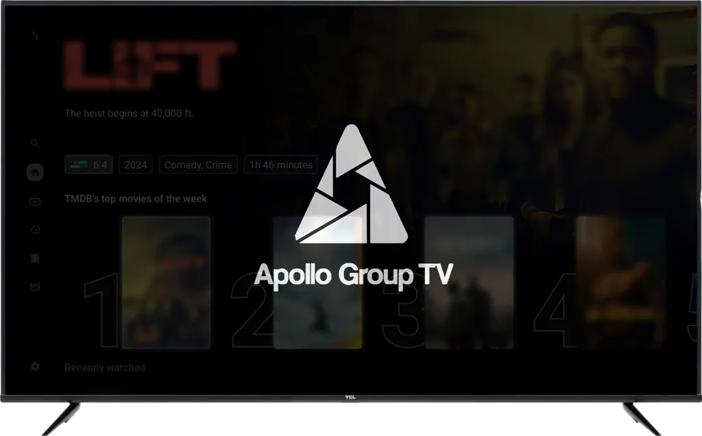 Apollo group tv app on a smart TV